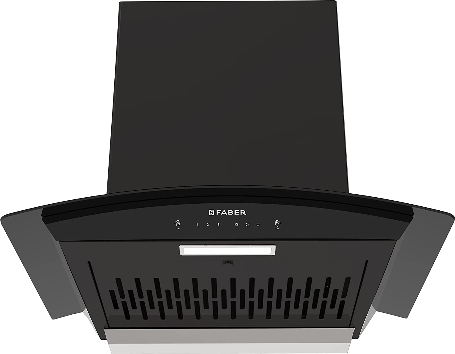 Faber 60cm 1200 m3/hr, Autoclean Filterless Chimney Made in India (HOOD POLO IN HC SC BK 60, Touch & Gesture Control, Black)