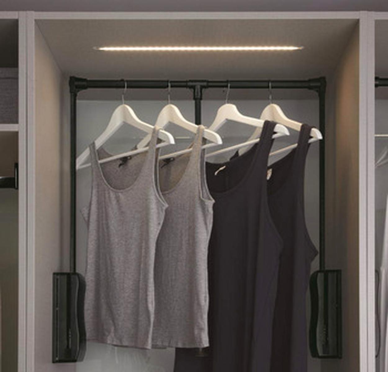 hafele 805.11.354 Black Wardrobe Lift 830 To 1150 mm Width