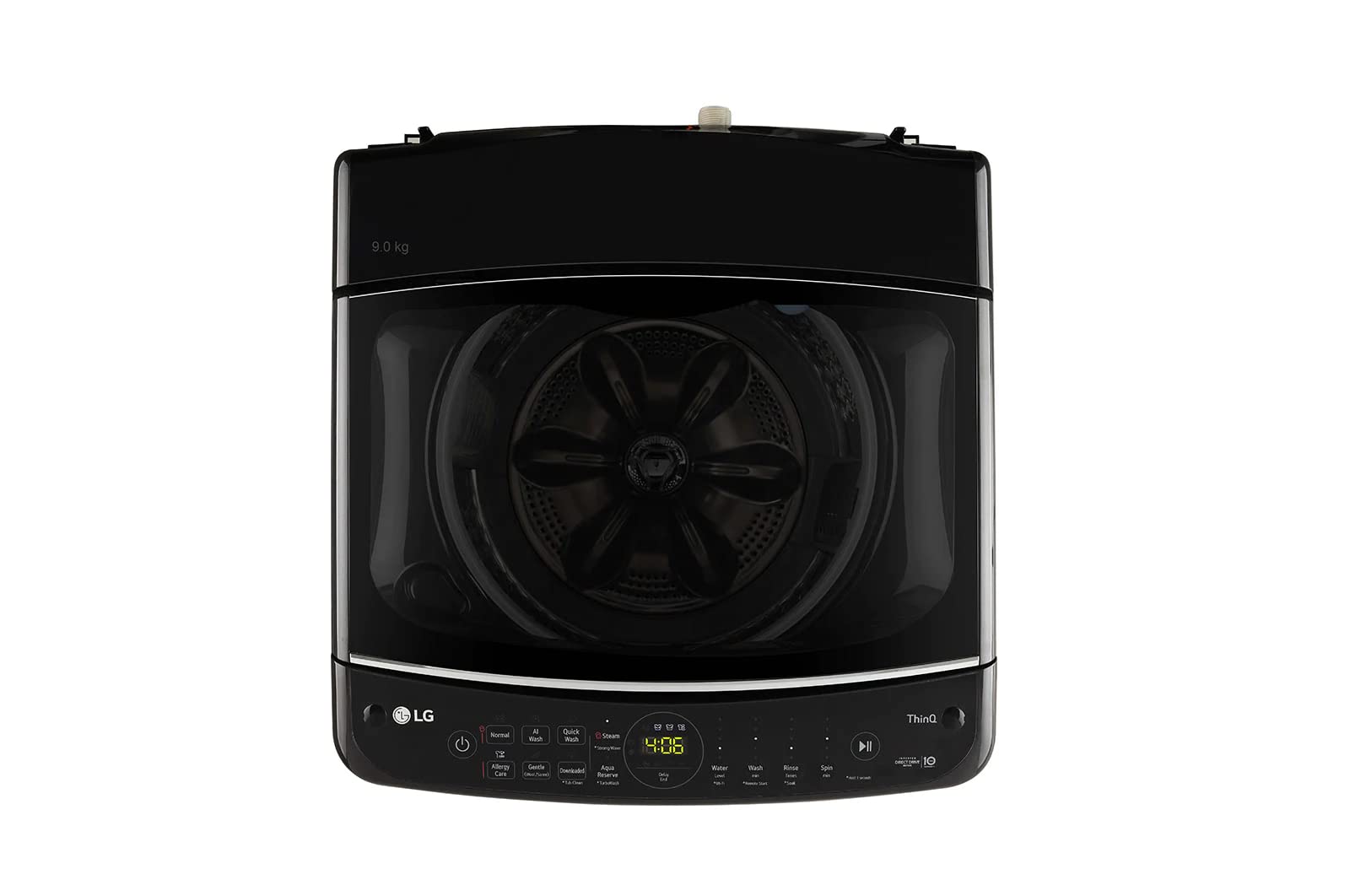 LG 9Kg Top Load Washing Machine THD09SWM AI Direct Drive In-built Heater Middle Black