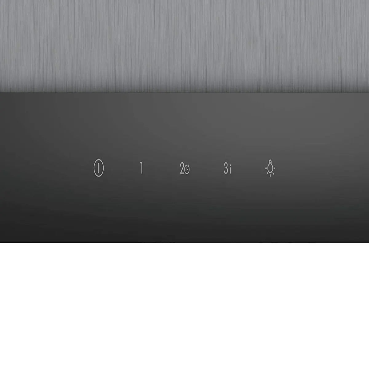 Close-up of Bosch DIB098G50I touch control panel with power, speed and light symbols