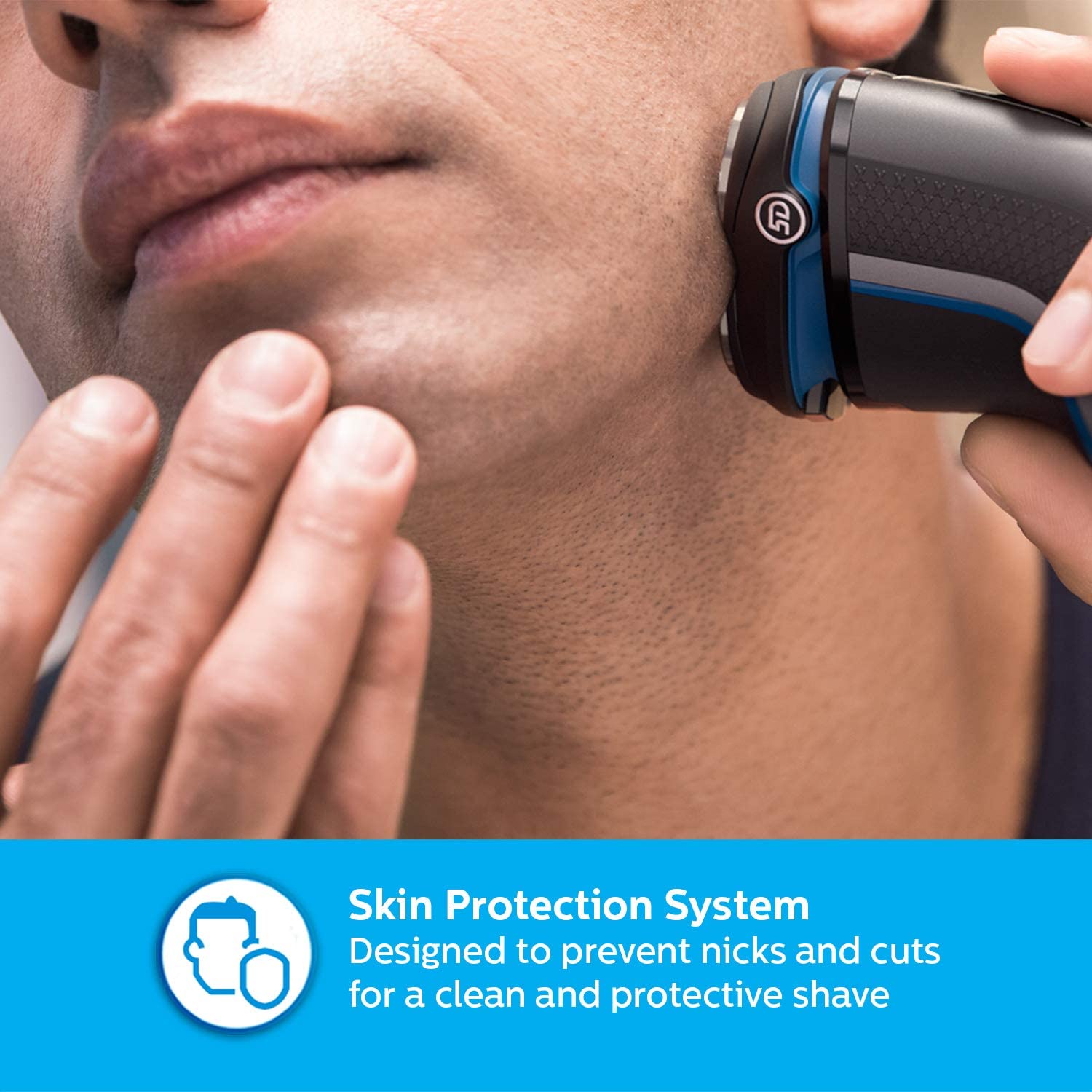 Philips Cordless Electric Shaver S3122/55, 5D Pivot & Flex Heads, 27 Comfort Cut Blades, Fast Charge, Up to 55 Min of Shaving