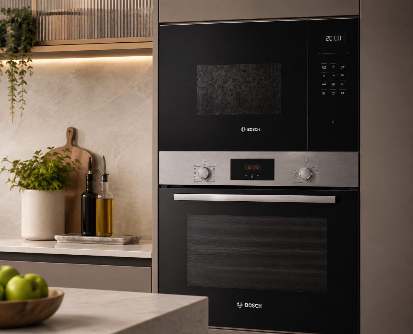 Bosch HBF512BS1I Built-in Oven + BEL554MB2I Built-in Microwave Combo