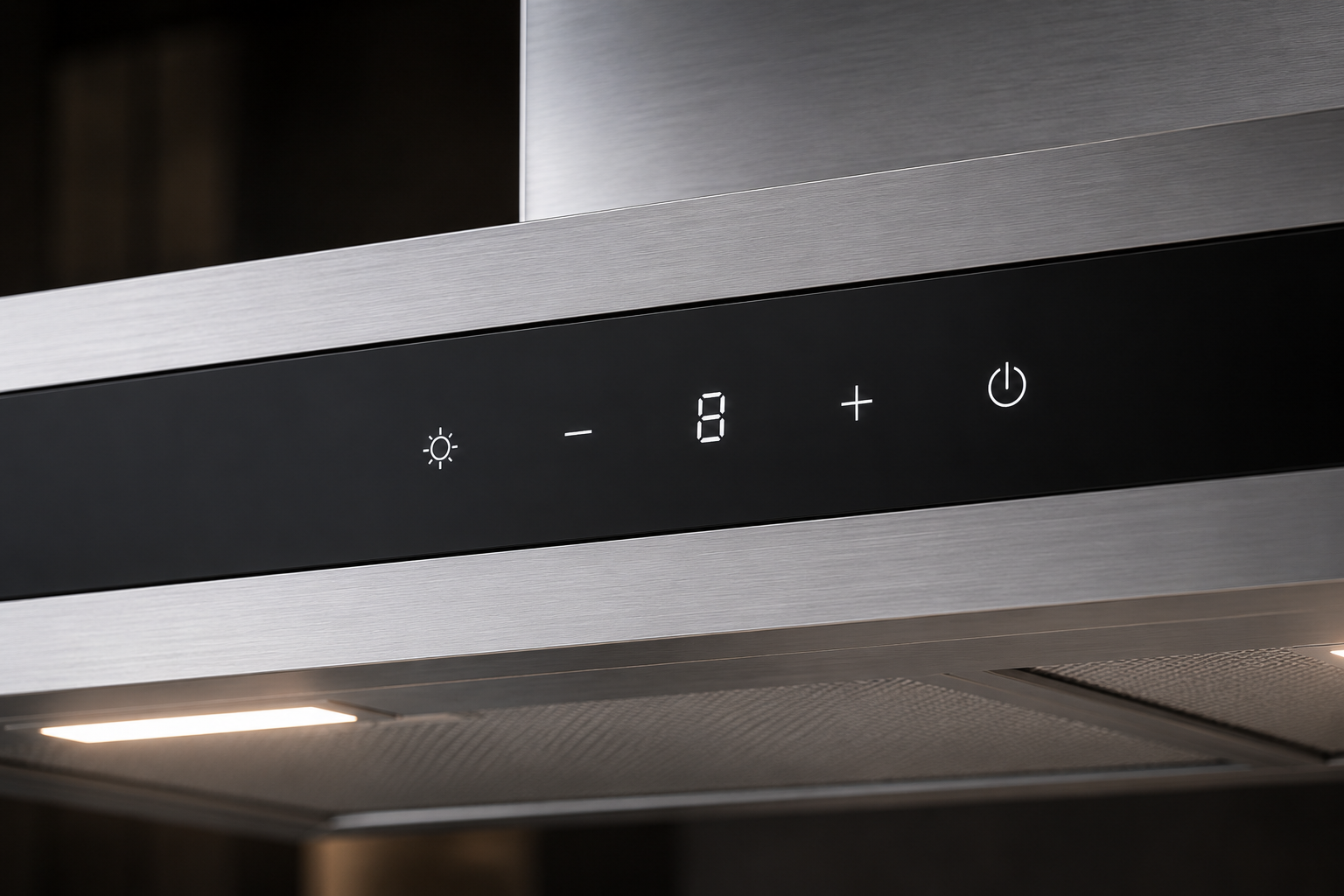 Hafele VETRA 90 90cm T-Shape Wall Mounted Kitchen Chimney | Black Glass & Black Steel