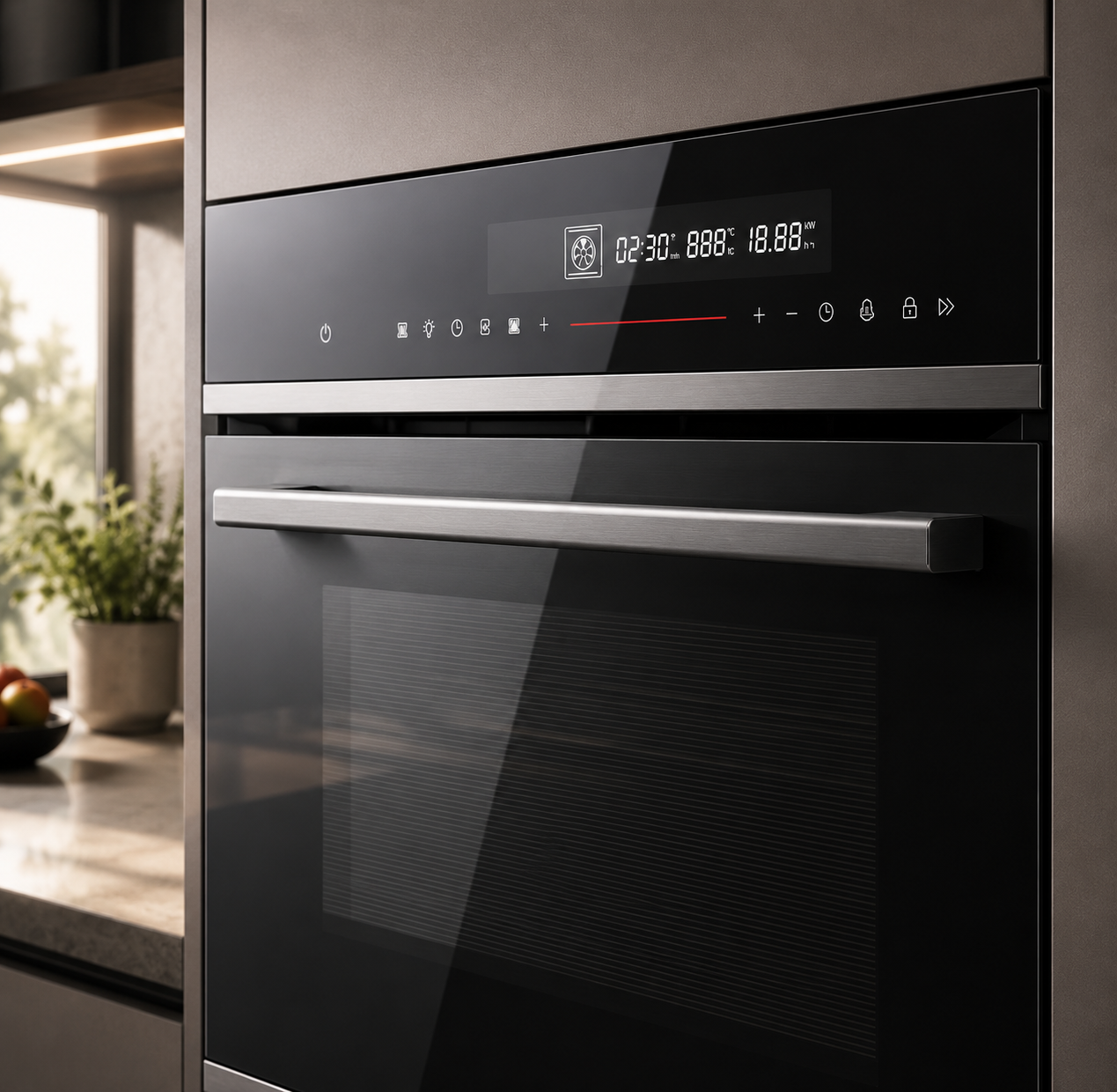 Hafele Diamond ORB 77L Built-in Multi-Function Oven | Rotisserie & Food Probe