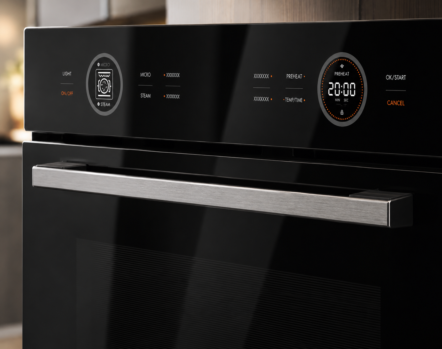 Hafele Diamond 77 CST 72L Built-in Combi Steam Oven | Touch Control & Food Probe