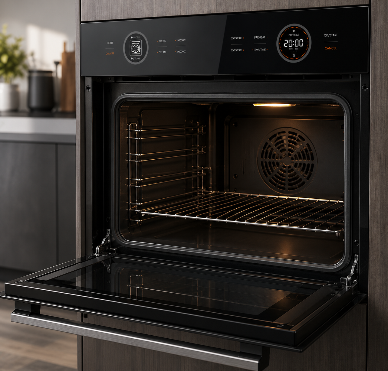 Hafele Diamond 77 CST 72L Built-in Combi Steam Oven | Touch Control & Food Probe