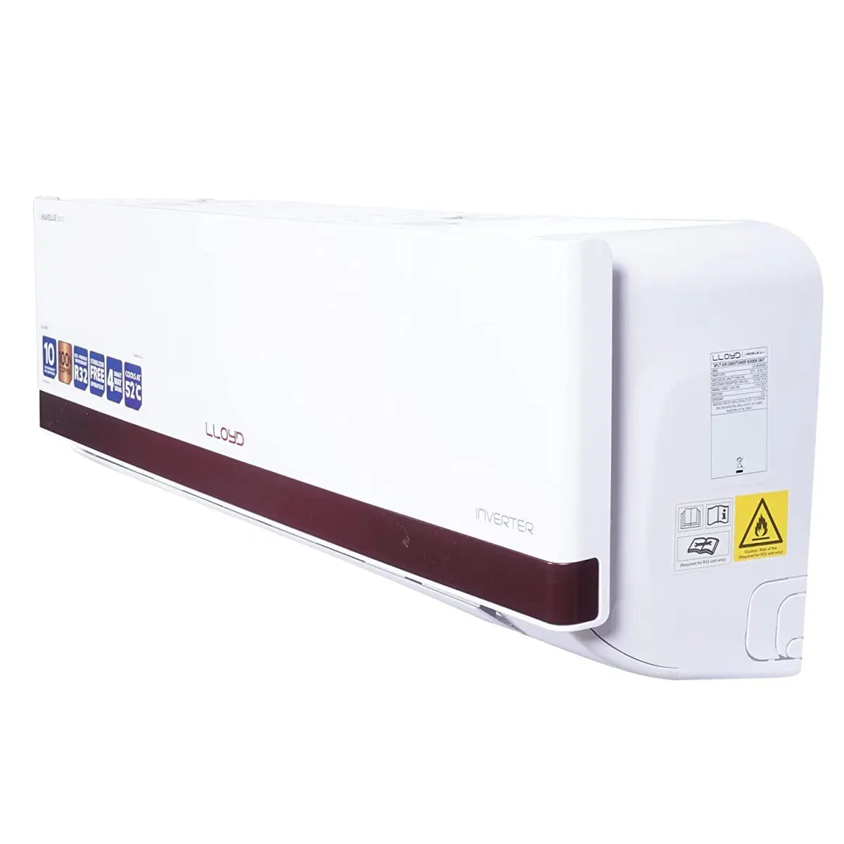 Lloyd 1.5 Ton 5 Star Split Inverter AC - White (GLS18I5FWCBP, Copper Condenser)