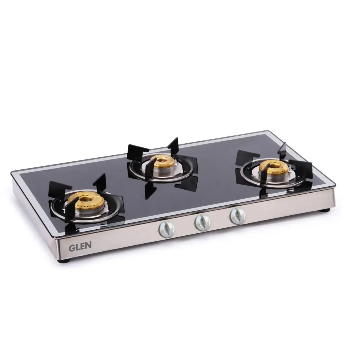 Glen GL 1038 GT Forged BB Mirror Manual Ignition Designer Glass Cooktop