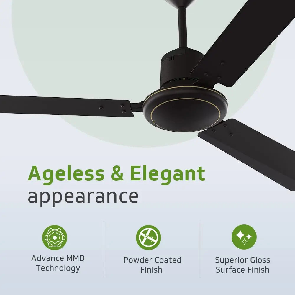 V-Guard Ecowind Neo Plus BLDC Motor Ceiling Fan with Remote (1200 mm) Brown