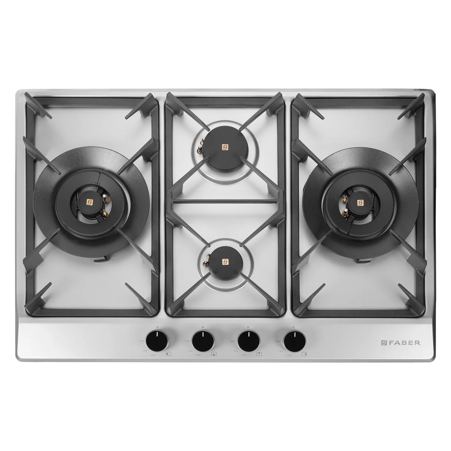Faber Hob INSPIRIA 754 BR AI FFD SS LPG - High-Performance Gas Cooktop