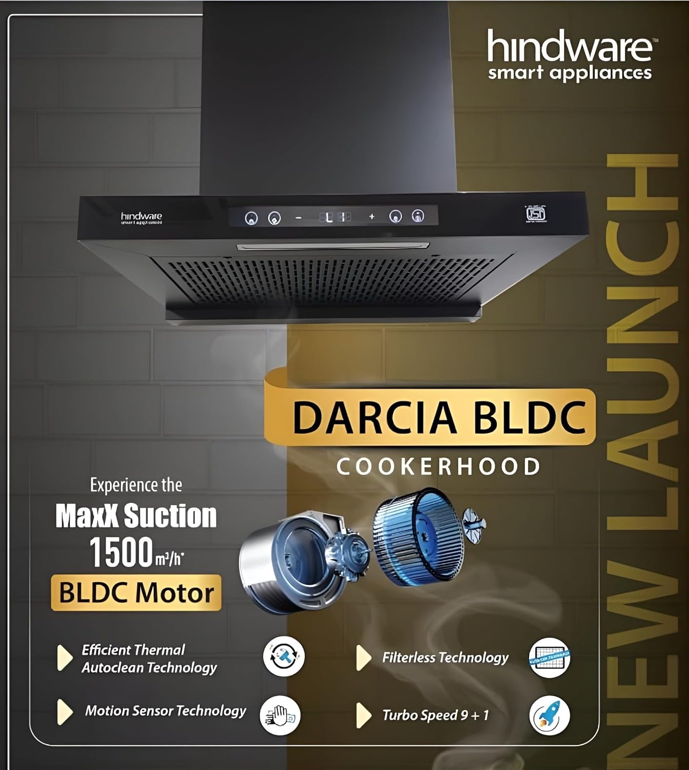 Hindware DARCIA BLDC 75 Smart Appliances: 75cm