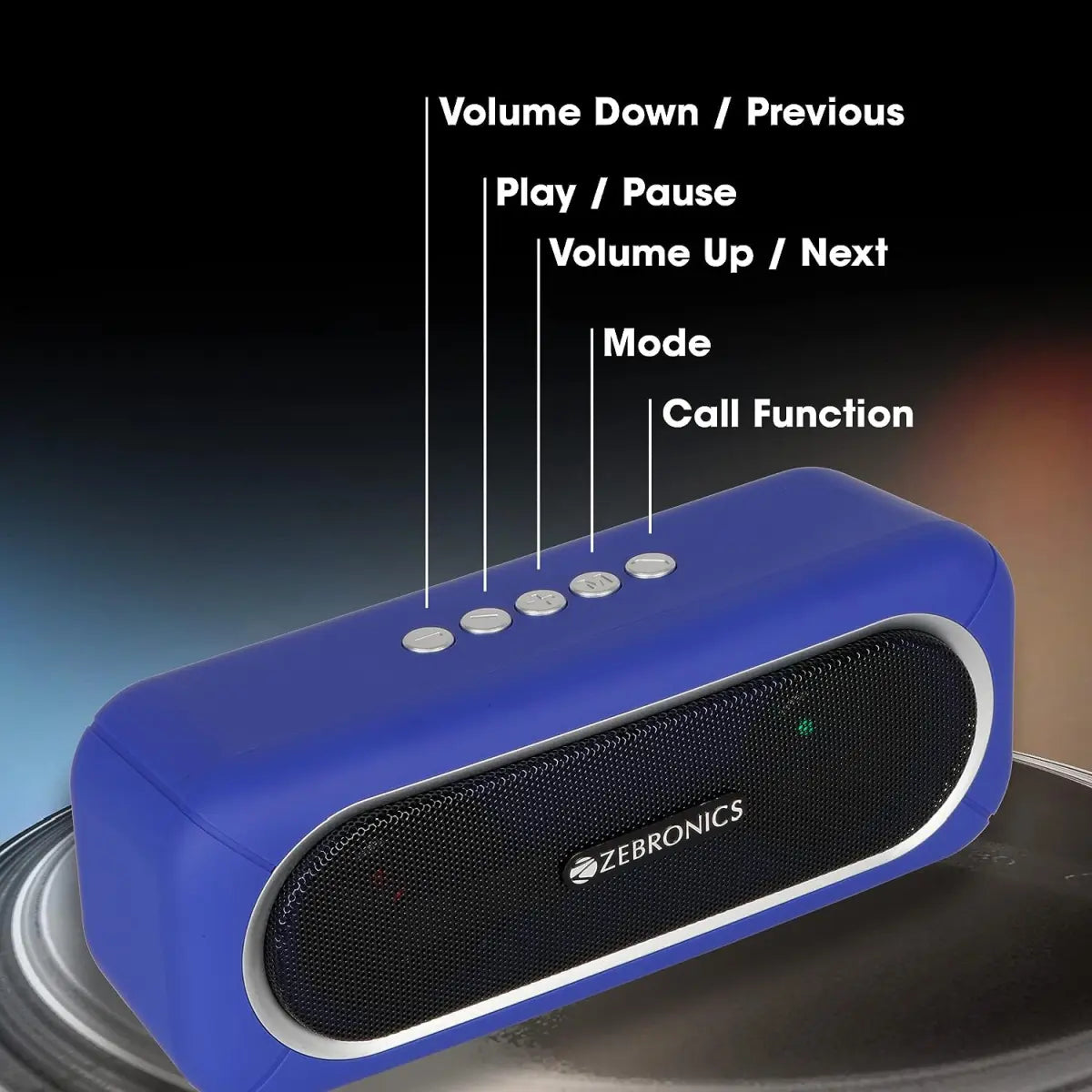 ZEBRONICS Zeb-Delight 20 Portable BT Speaker