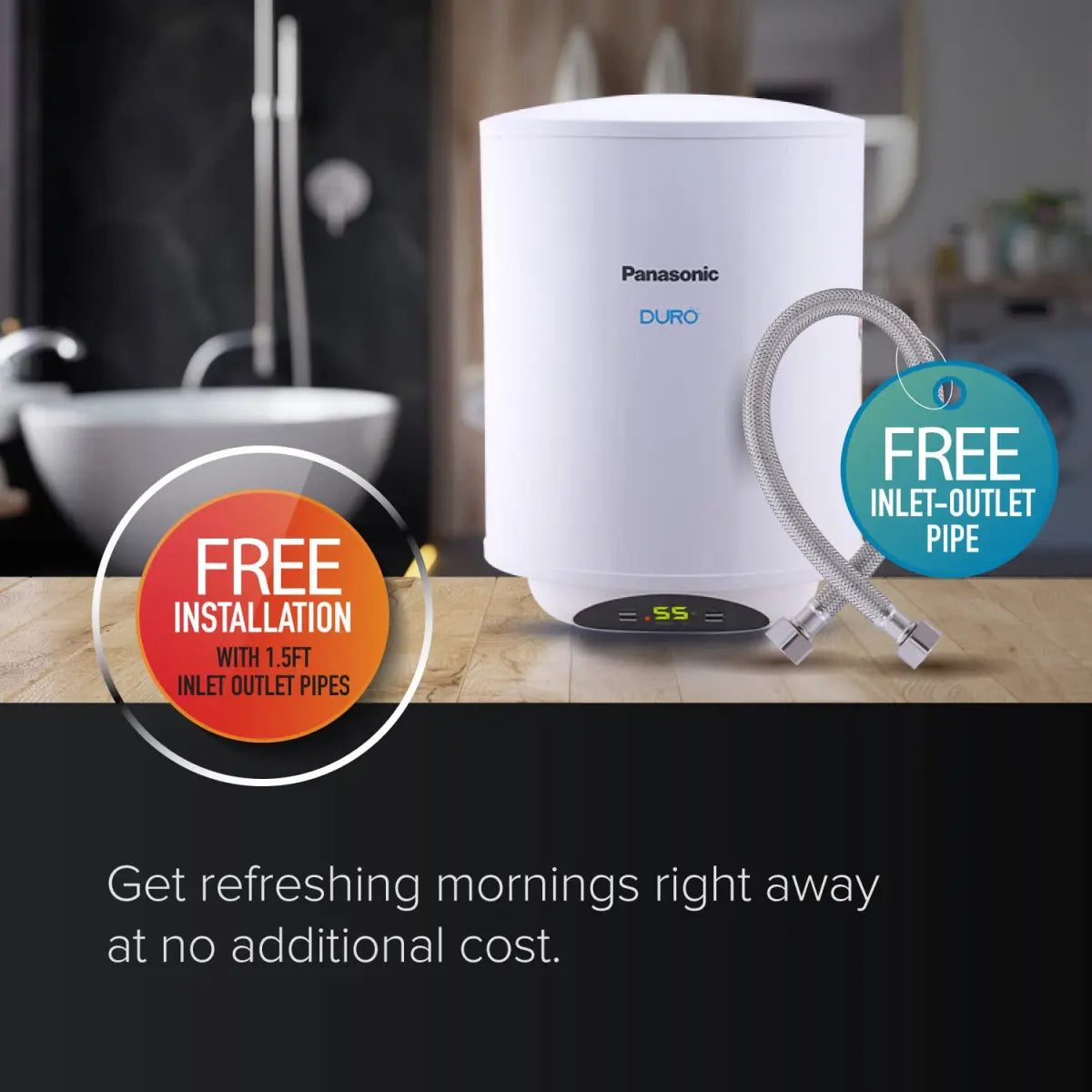 Panasonic Duro Digi 10L Water Heater (White)