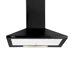 Hindware Clara Neo C100351 60 cm Black Wall Mount Chimney