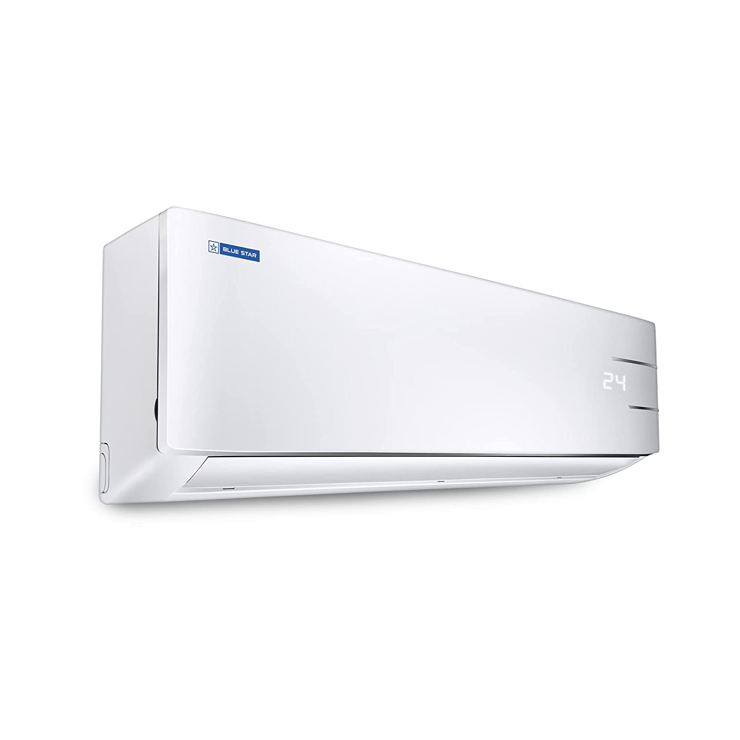Blue Star 1 Ton 2 Star Fixed Speed Split AC (Copper, Anti Corrosive Gold Fins, Dry Mode, Eco Mode, Hidden Display, Self Diagnosis, Stabiliser Free Operation, Turbo Cool, 2023 Model, FA212YNU,White)