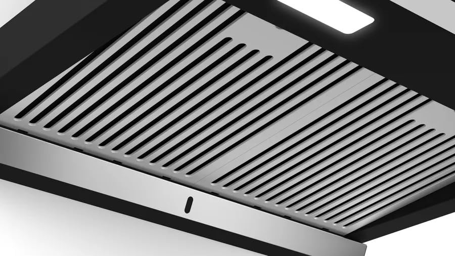 Bosch 60 cm Self Clean Technology glass Kitchen Chimney (HOOD DWBA68J60I, Oil collector Filter technology, Touch Control, Black) (DWBA68J60I)