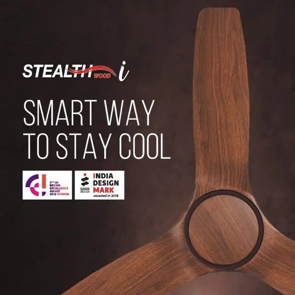 Havells Stealth Wood i 1200mm Ceiling Fan (Walnut)