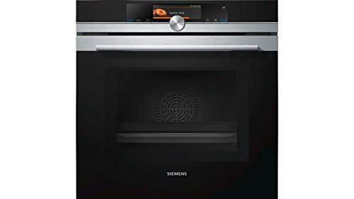 Siemens 60 Cm 67 L Built-in Stainless Steel Oven with Microwave and Steam function HN678G4S1I (Steel/Black)