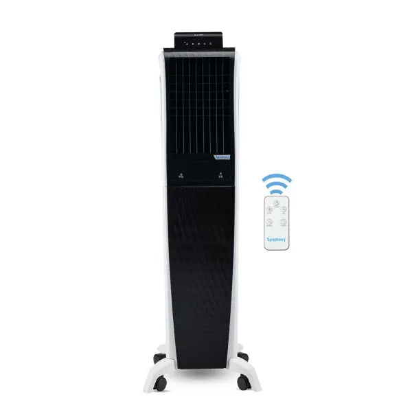 Symphony Diet 3D 55i+ Air Cooler For Home with 3-Side Honeycomb Pads, Magnetic Remote