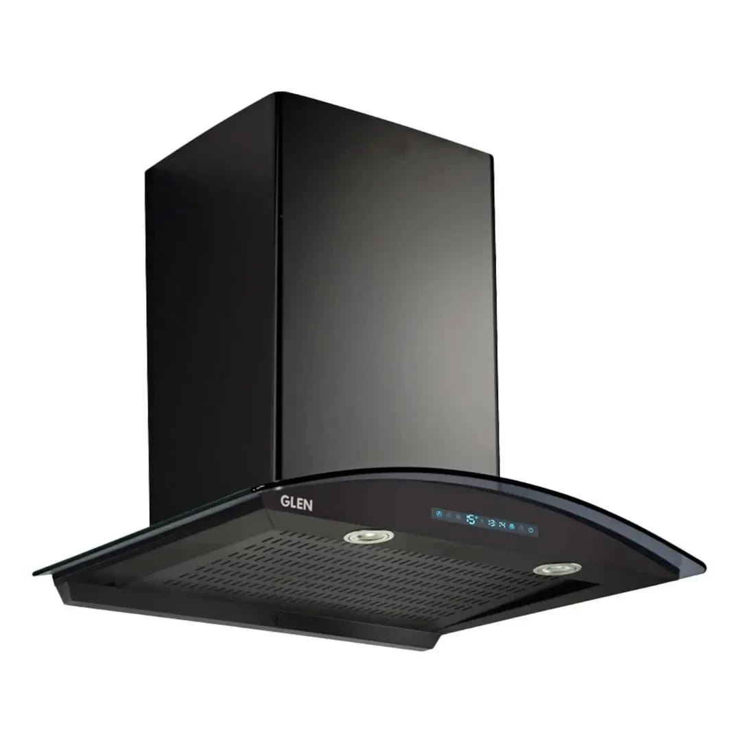 Glen Auto Clean Curved Glass Chimney with Inverter Technology, BLDC Motor 1400 m³/h 6067 BL AC - 76 cm