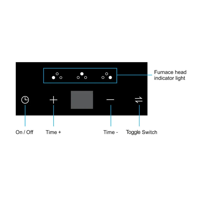 Hafele CRONUS DIGI-STEP 378 3 Burner Gas Cooktop - 75 cm