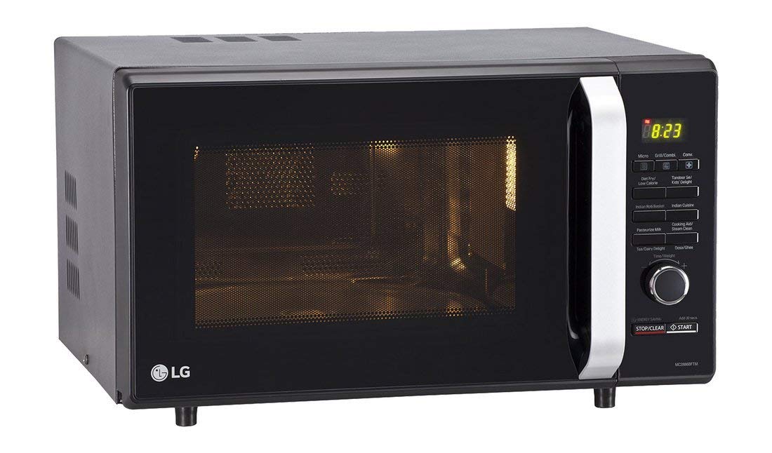 LG 28 L Convection Microwave Oven (MC2886BFTM, Black, With Starter Kit)