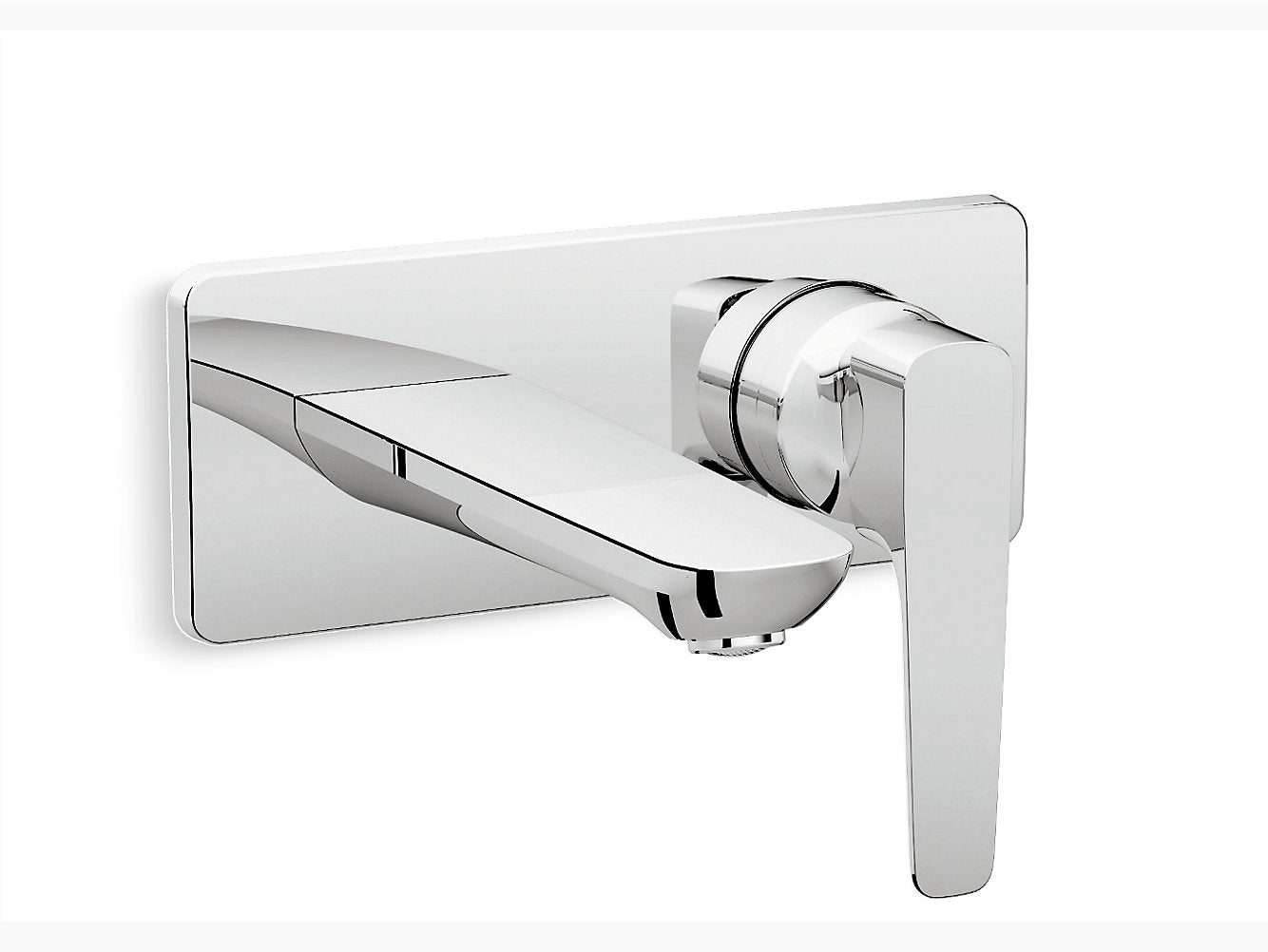 kohler K-5684IN-4ND-CP Single-control wall mount basin faucet trim in polished chrome