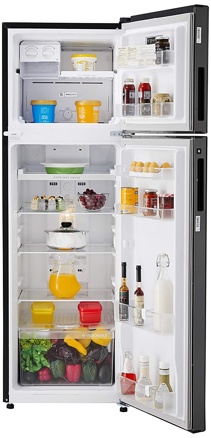 Whirlpool 292 L 3 Star Inverter Frost-Free Double Door Refrigerator (IF INV CNV 305 STEEL ONYX (3s)-N, Black)