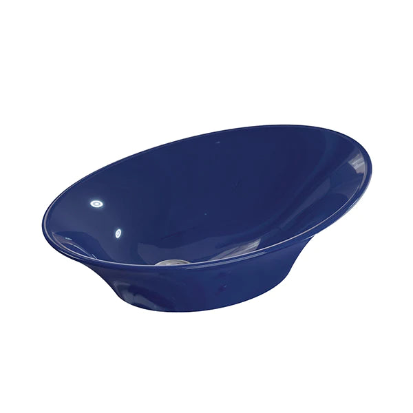 kohler K-77171IN-DGS 591mm vessel basin without faucet hole in indigo