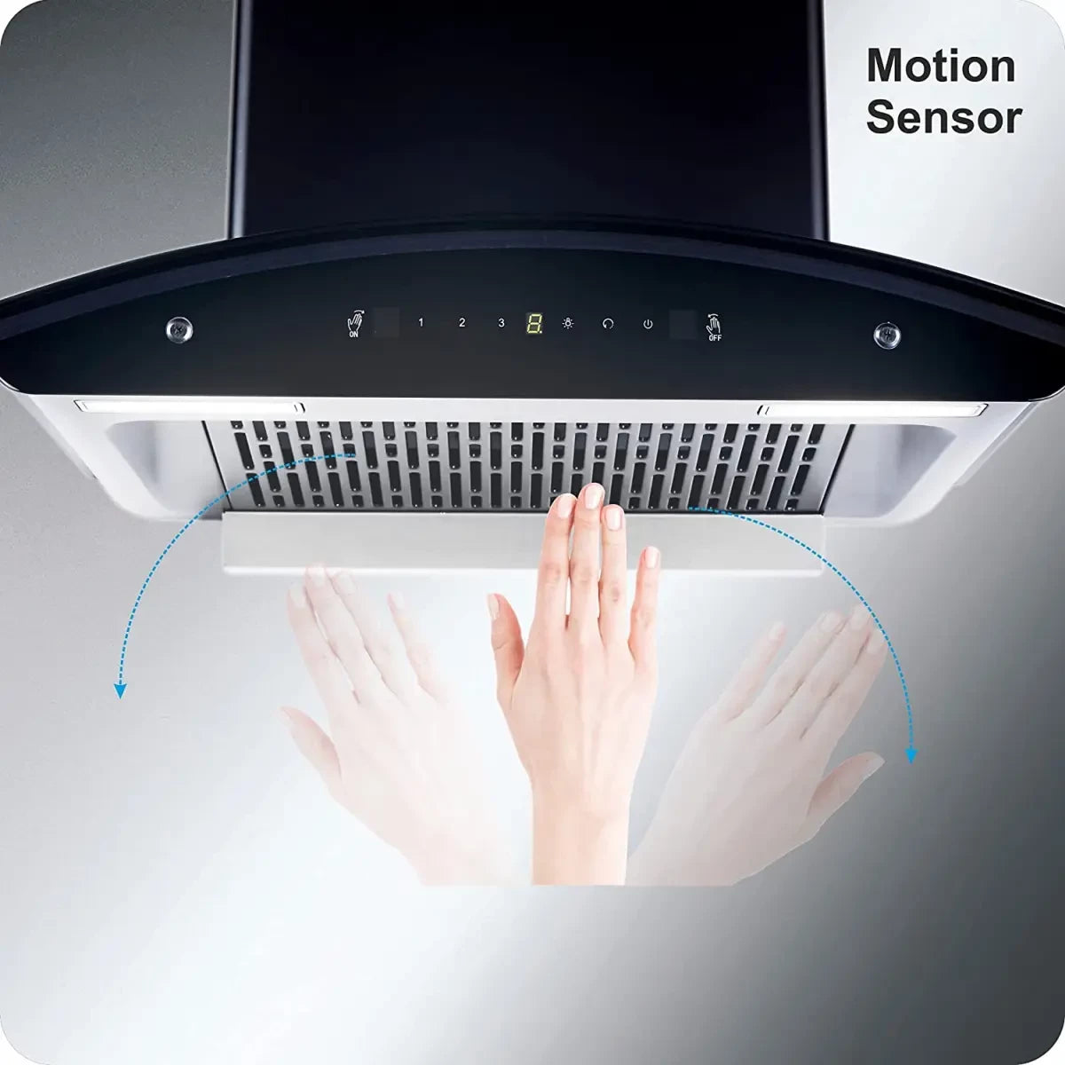 Elica 60 cm 1425 m3/hr Filterless Auto Clean Chimney with Free Kit (WD TFL HAC 60 MS NERO, Touch + MS Control, Black)