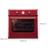 Kaff CLOV 6 RD- Large Cavity 60 L Built in Oven with True Convection