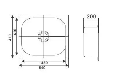 Franke Sink 610 X INSTI (21 x 18 inches)