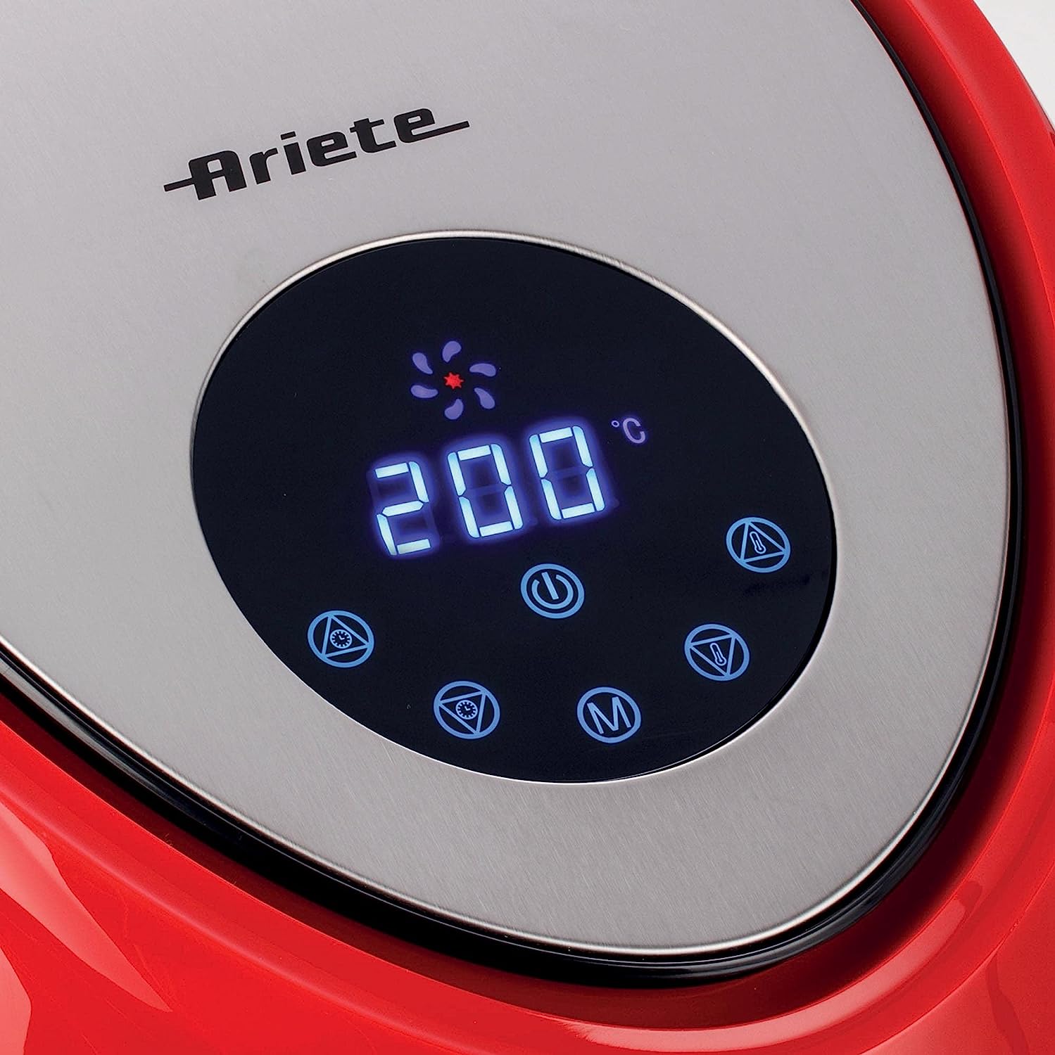 Ariete 4618, Airfryer max XXL, Air Fryer, 5.5 Liters, Fries Without Oil 2.5 kg of Chips, 1800 Watt, Red