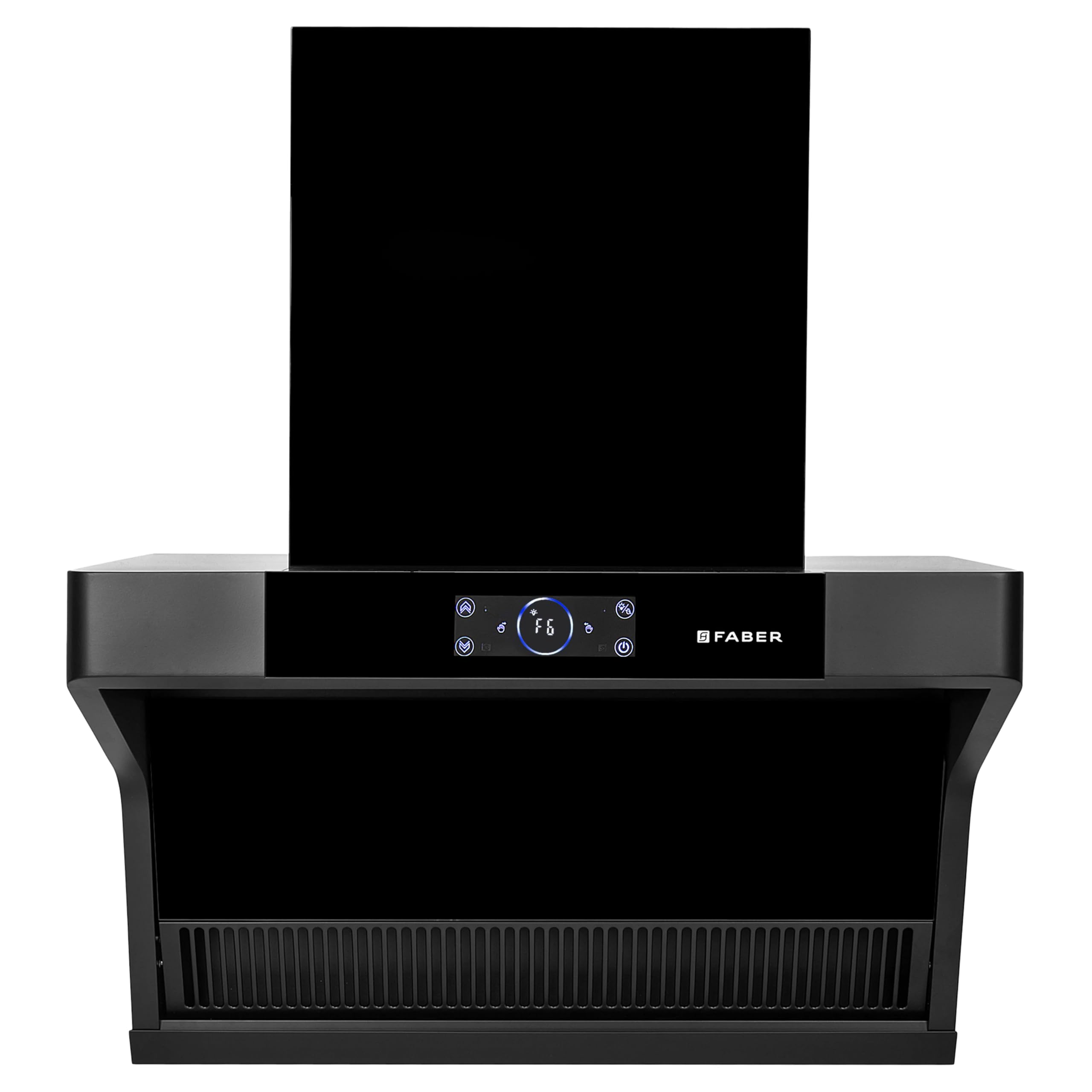 Faber 75 cm 1500 m³/hr angular Kitchen Chimney (HOOD COSMIC FL HC BK 75, Filterless technology, Touch Control, Black)