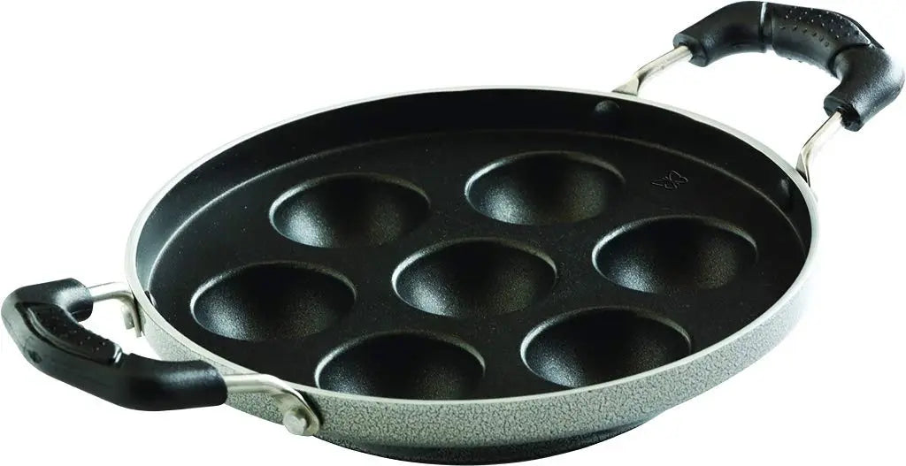 Butterfly Raga Non-Stick Aluminium Paniyarakal, 20 cm, Black