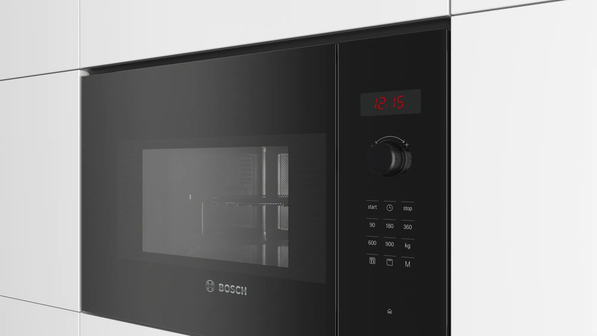 Bosch 25 Litre Series 6 Built-In Microwave Oven Stainless Steel Microwave Oven (BEL553MB0I,Black)