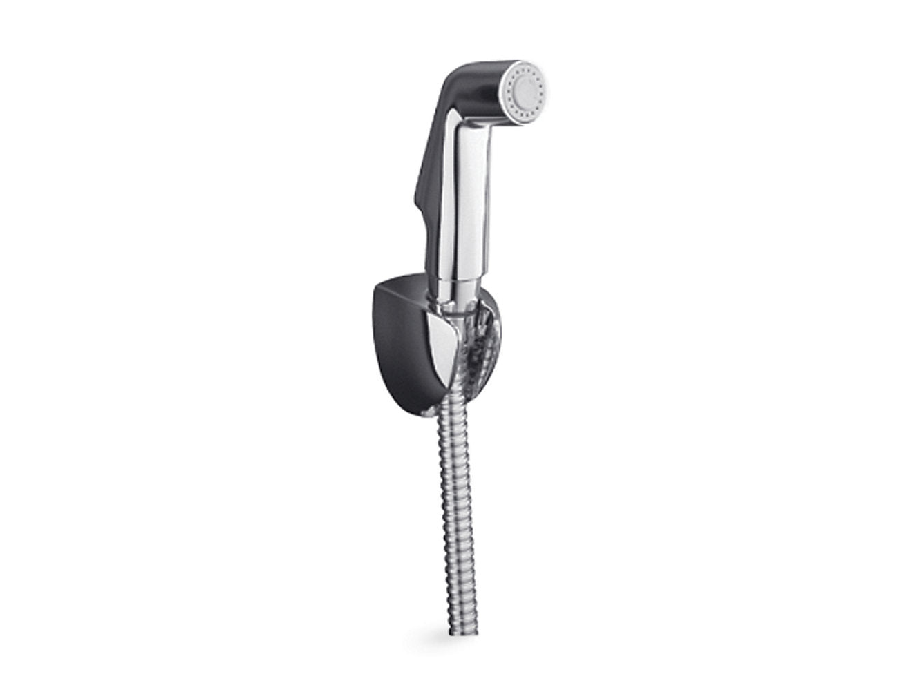 kohler K-12927IN-CP Health faucet with side spray, metal hose in polished chrome