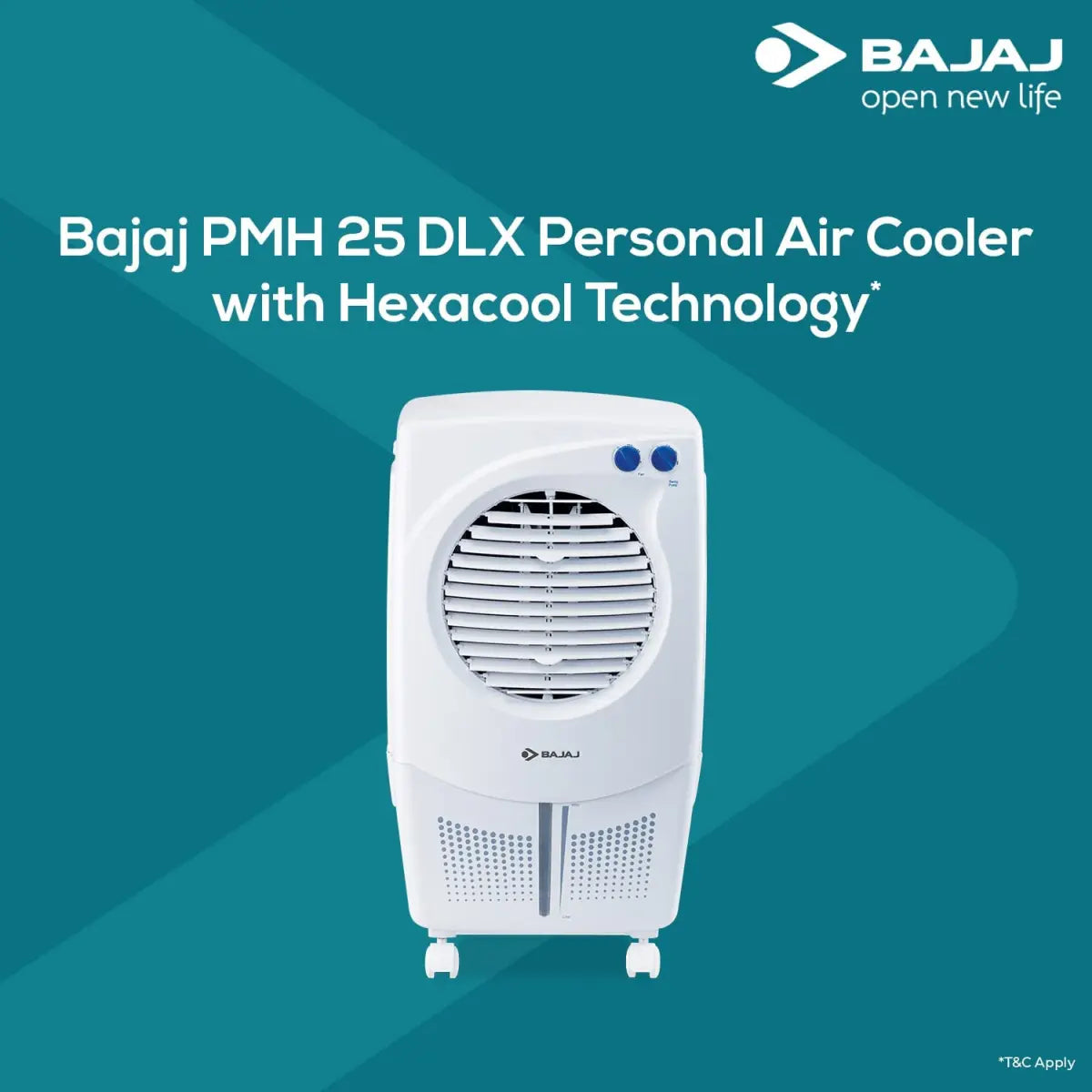 Bajaj PMH 25 DLX 24L Personal Air Cooler White