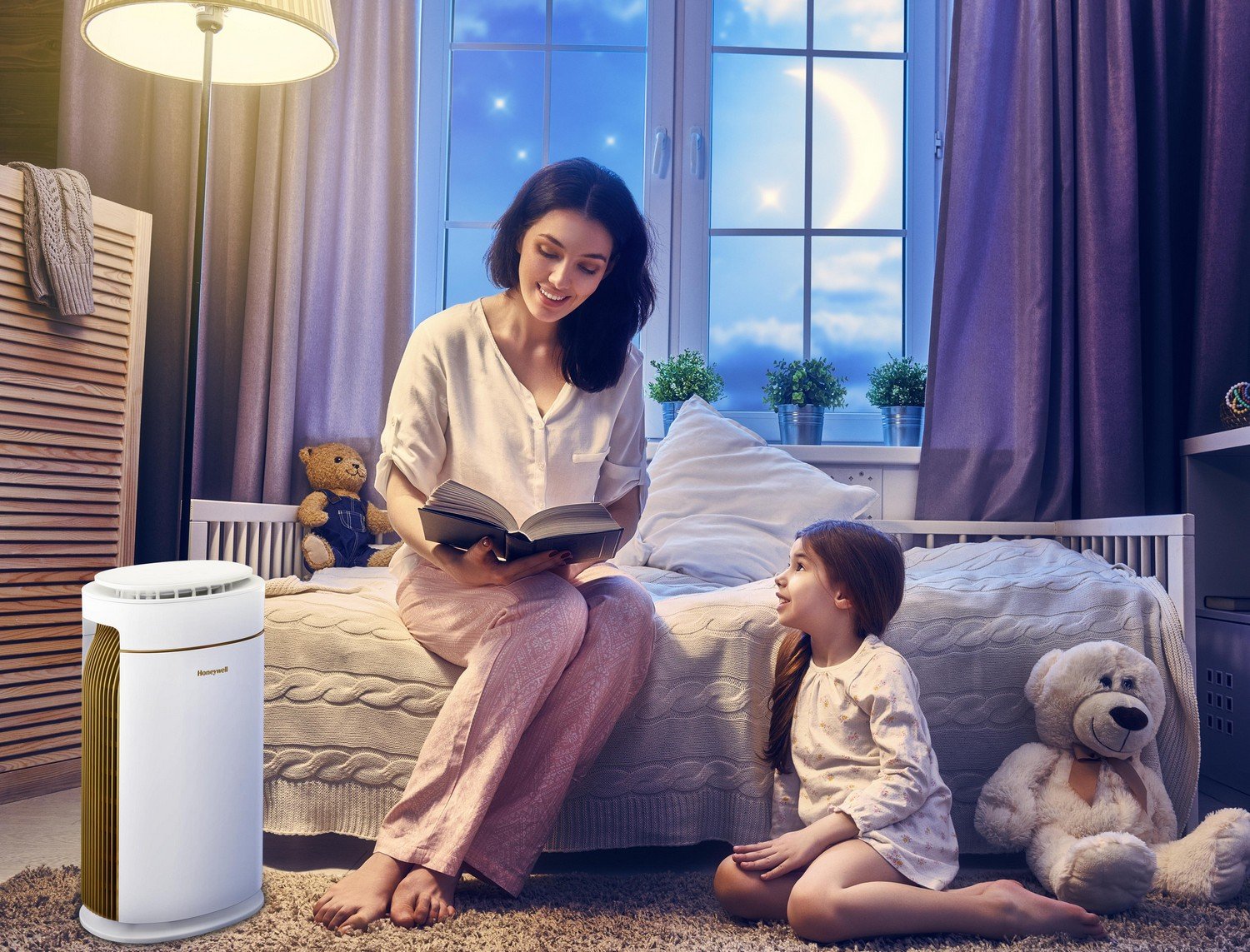 Honeywell Lite HAC20M1000W 48-Watt Air Purifier Snow White
