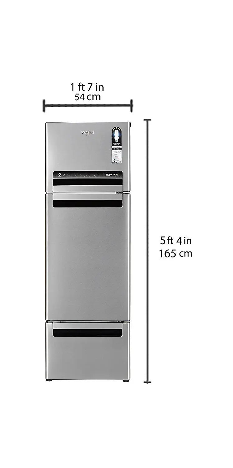 Whirlpool 260 L Frost Free Multi-Door Refrigerator(FP 283D PROTTON ROY ALPHA STEEL (N), Alpha Steel)
