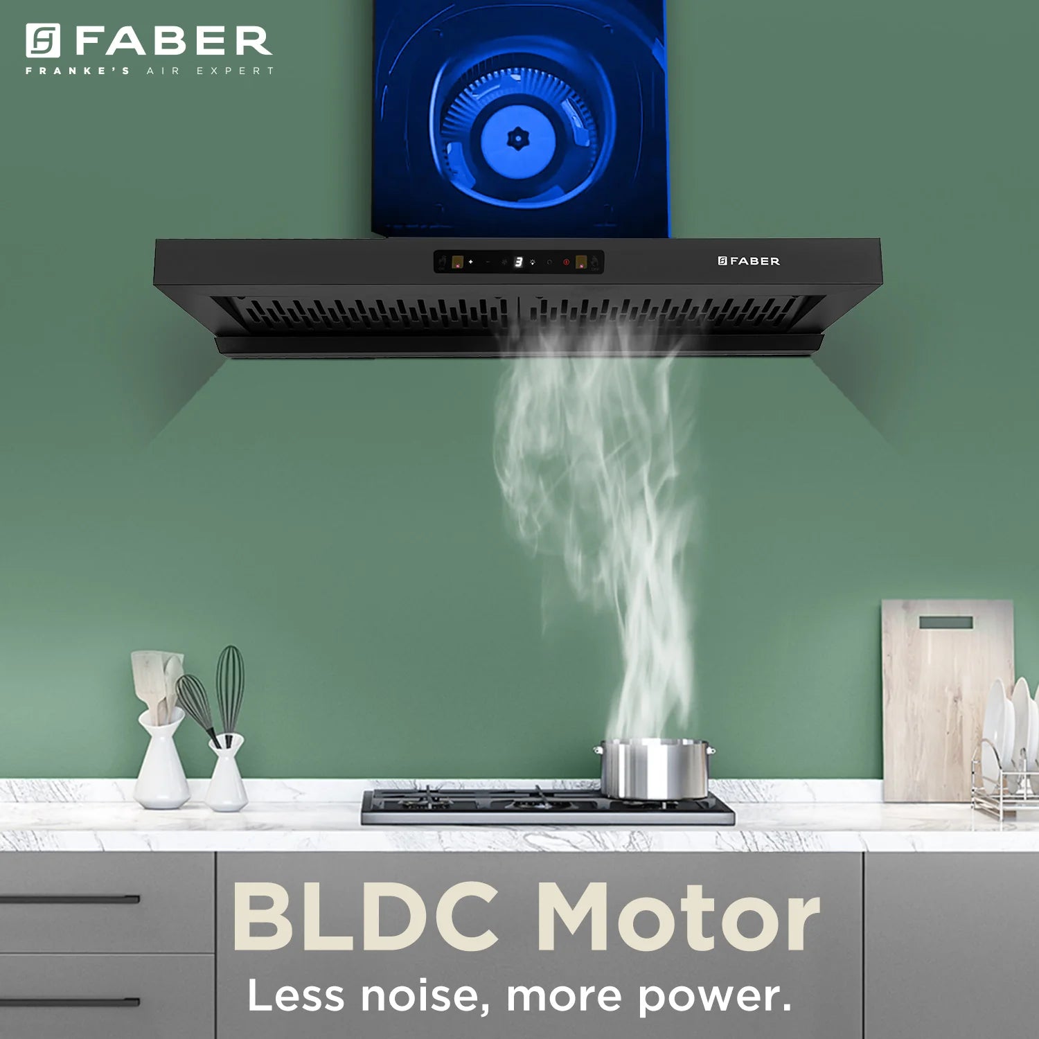 Faber Kitchen Chimney Hood CHARM BLDC HC SC FL BK IN 90 – T: Efficient and Stylish