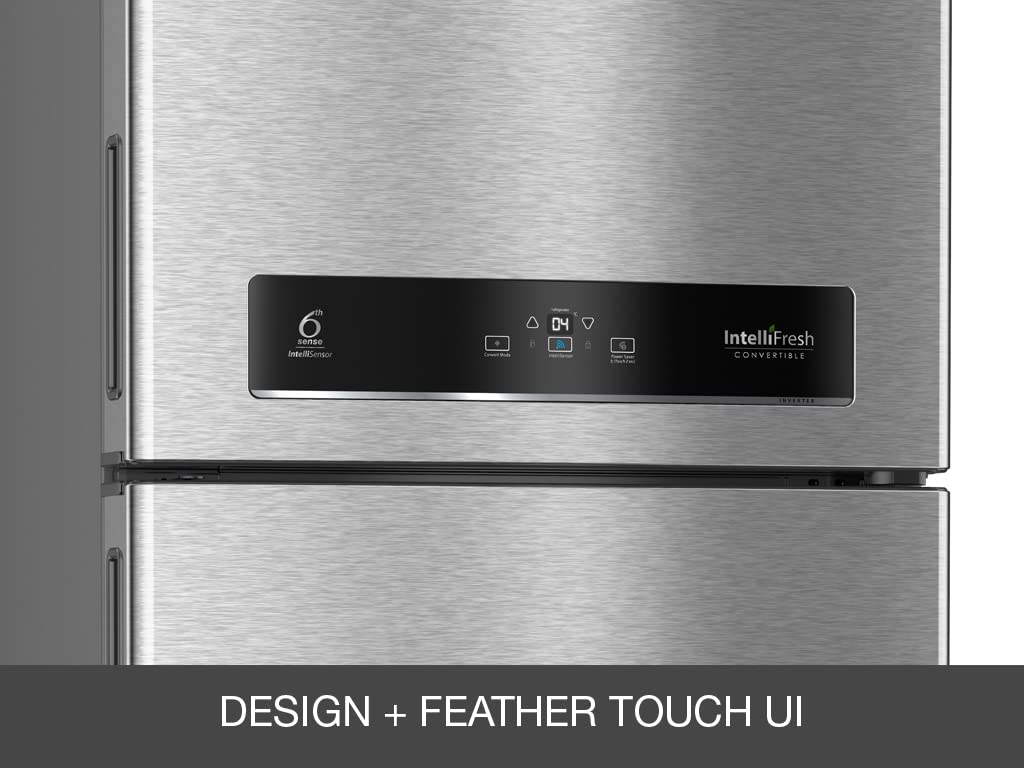 Whirlpool 440 L 3 Star Refrigerator NTELLIFRESH INV CNV 455 3S Alpha Steel