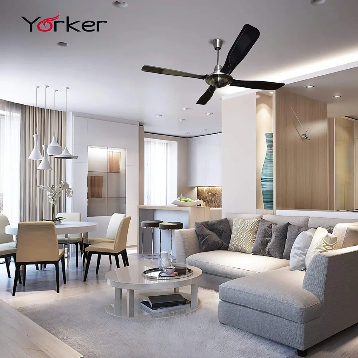 Havells Yorker 1320mm Ceiling Fan (Antique Brass)