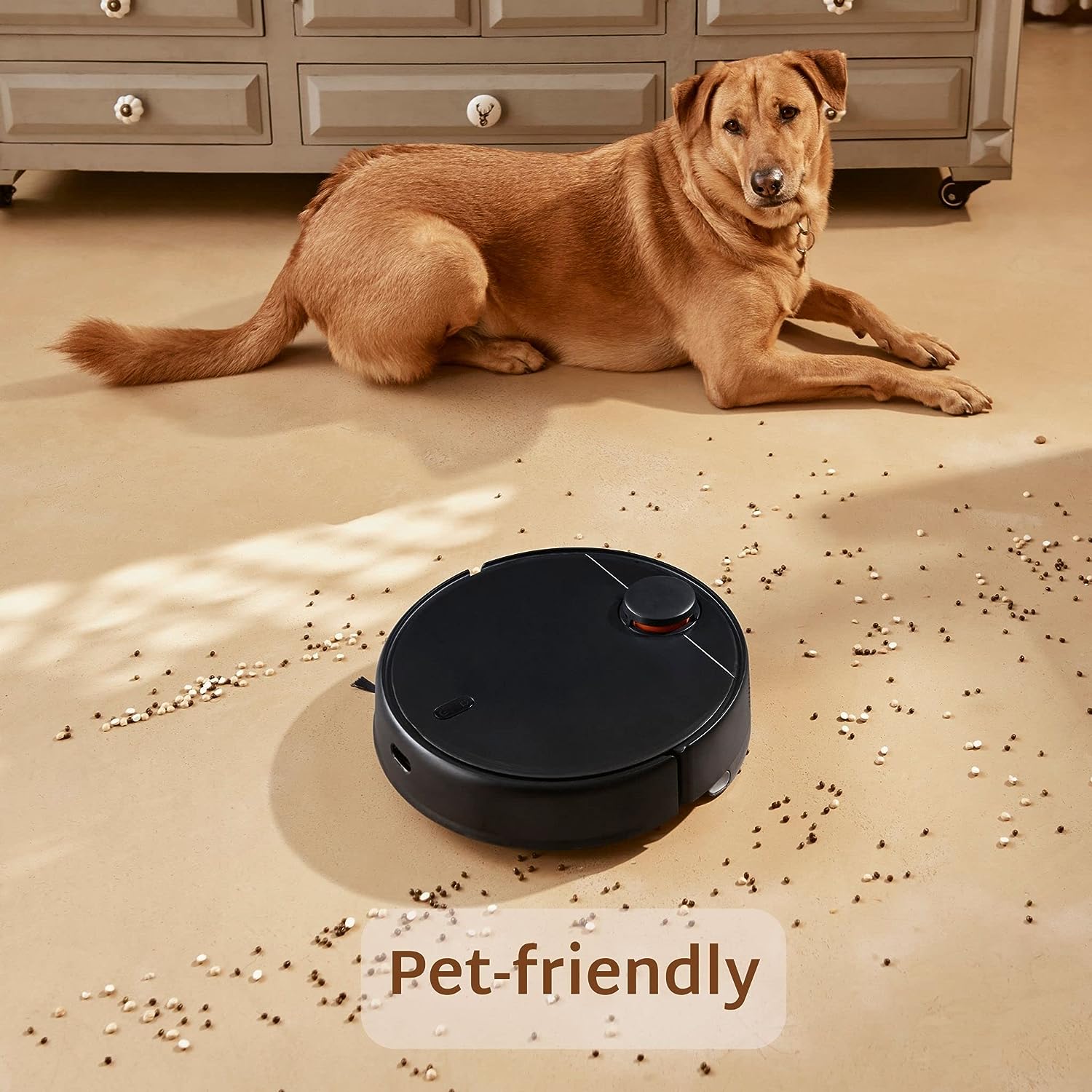 MI Xiaomi Robotic Vacuum-Mop 2Pro, Highest Runtime of 4.5 Hrs., 3000 Pa Strong Suction, 5200 Mah, Professional Mopping 2.0, Next Gen LDS Laser Navigation, Alexa/Google Assistant Enabled
