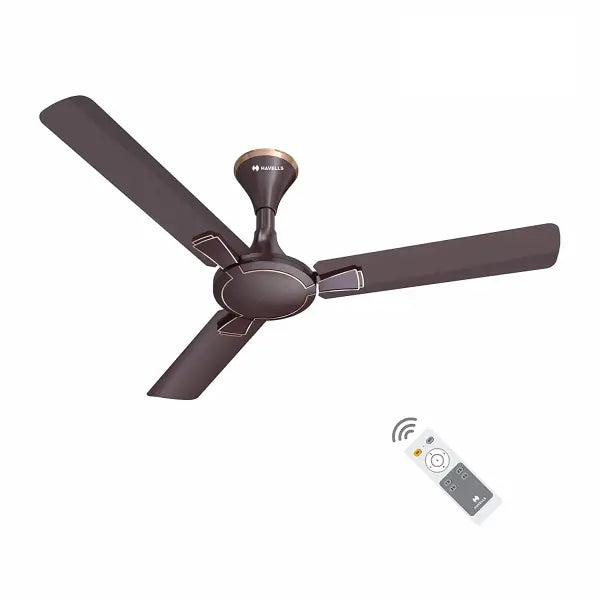 Havells Milor 1200mm Energy Saving with Remote Control 5 Star BLDC Ceiling Fan Dusk