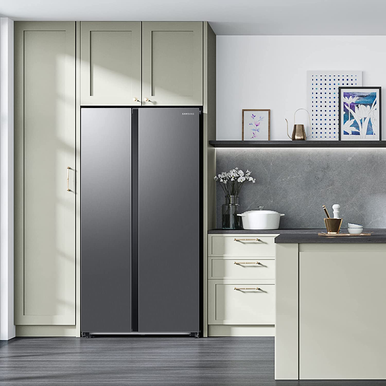 Samsung 653L Refrigerator RS76CG8003S9HL Refined Inox