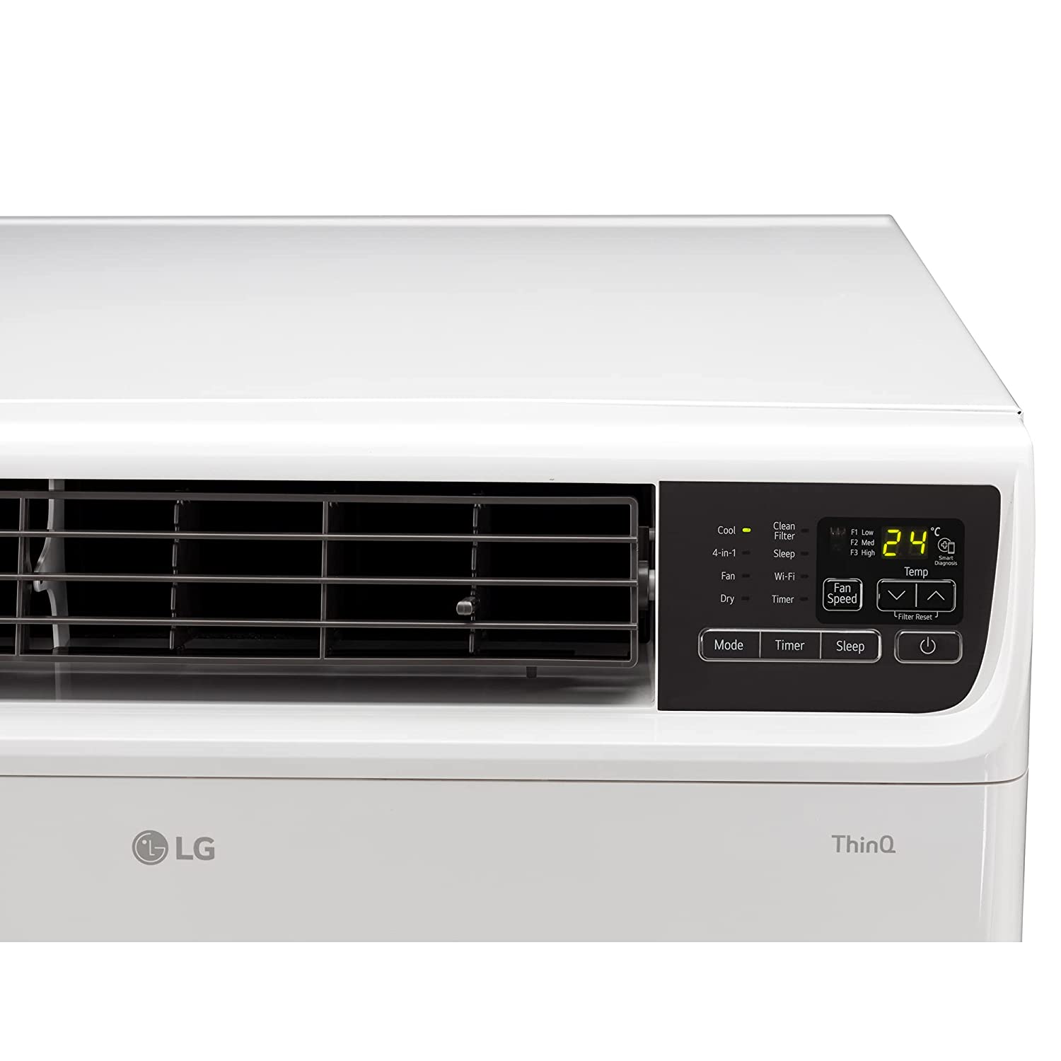 LG 1.5 Ton 3 Star Wi-Fi DUAL Inverter Window AC RW-Q18WWXA White