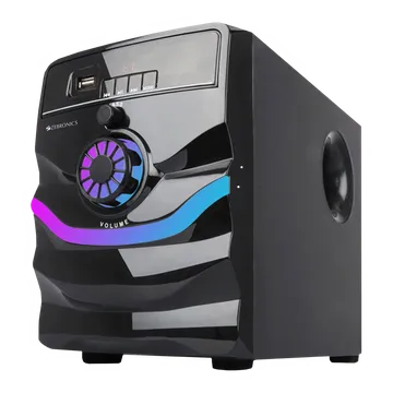 ZEBRONICS Zeb-Rainbow 50W Multimedia Speaker (Built-in FM Radio, 2.1 Channel, Black)