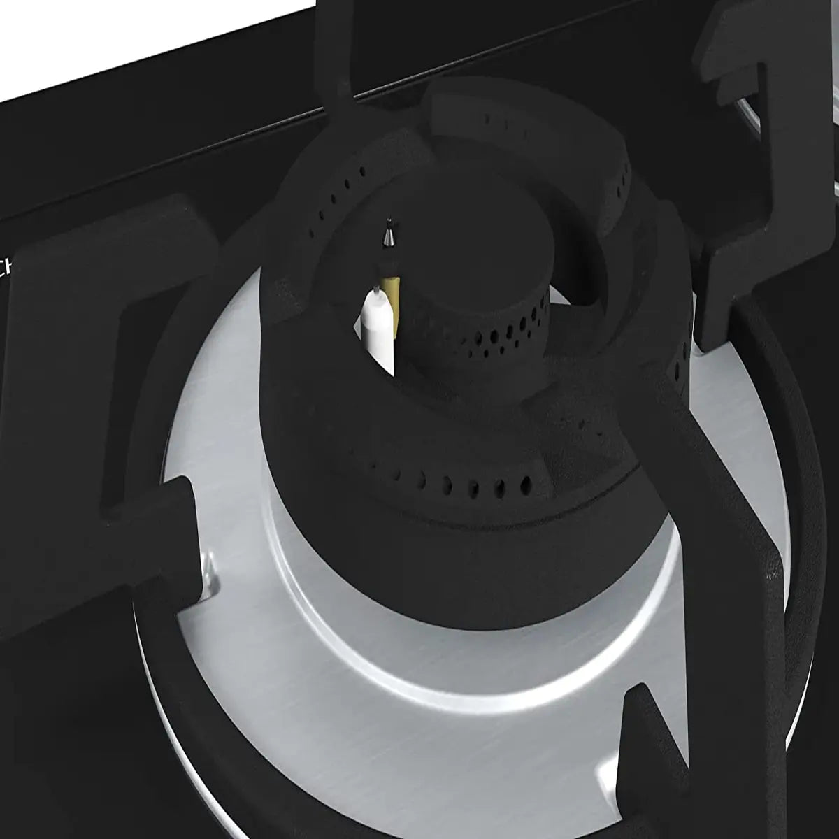 Bosch Gas Hob PMD83D31NX Triple Ring Brass Burner Auto Ignition Black