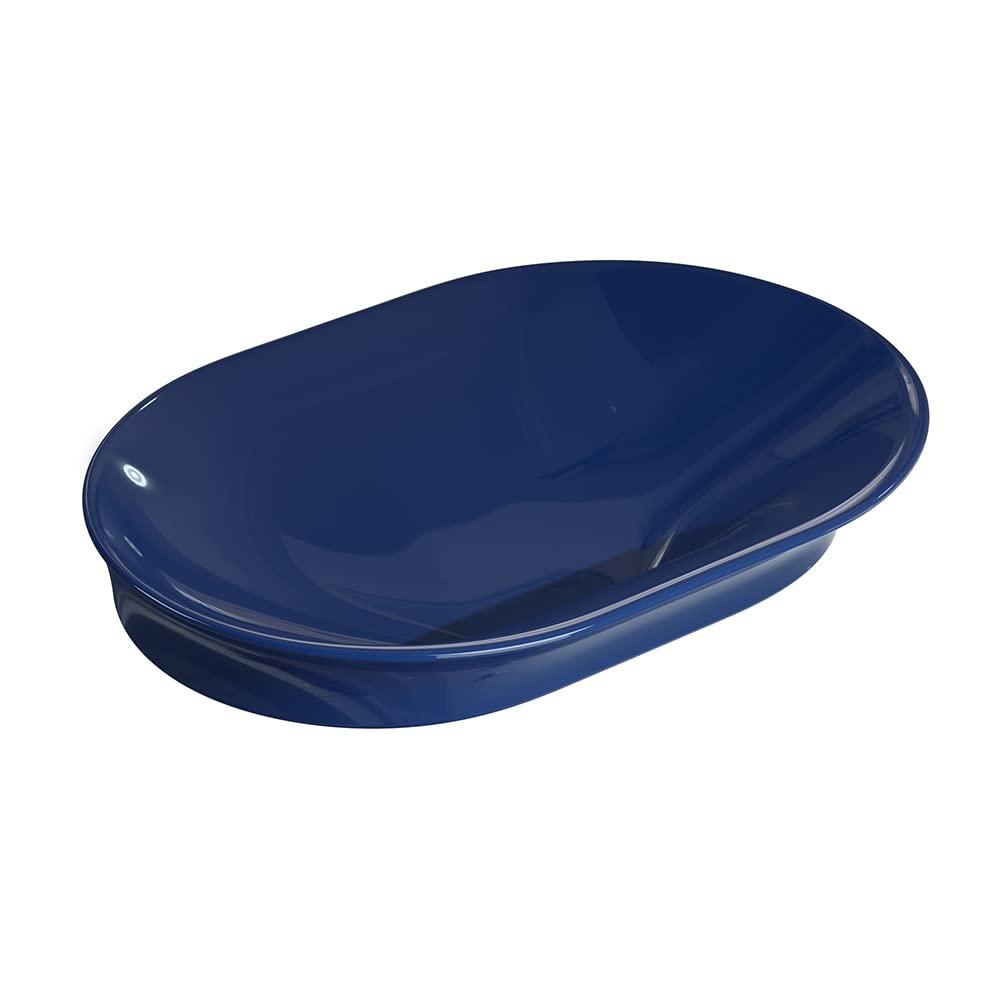 kohler K-28783IN-DGS 545mm vessel basin without faucet hole in indigo